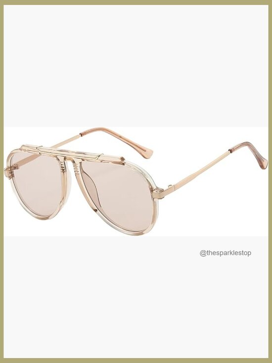 Classic Oversized Aviator Sunglasses UV400 Pilot Shades Composite main image 3